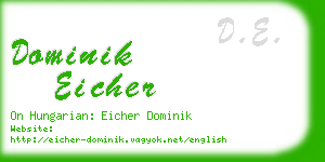 dominik eicher business card